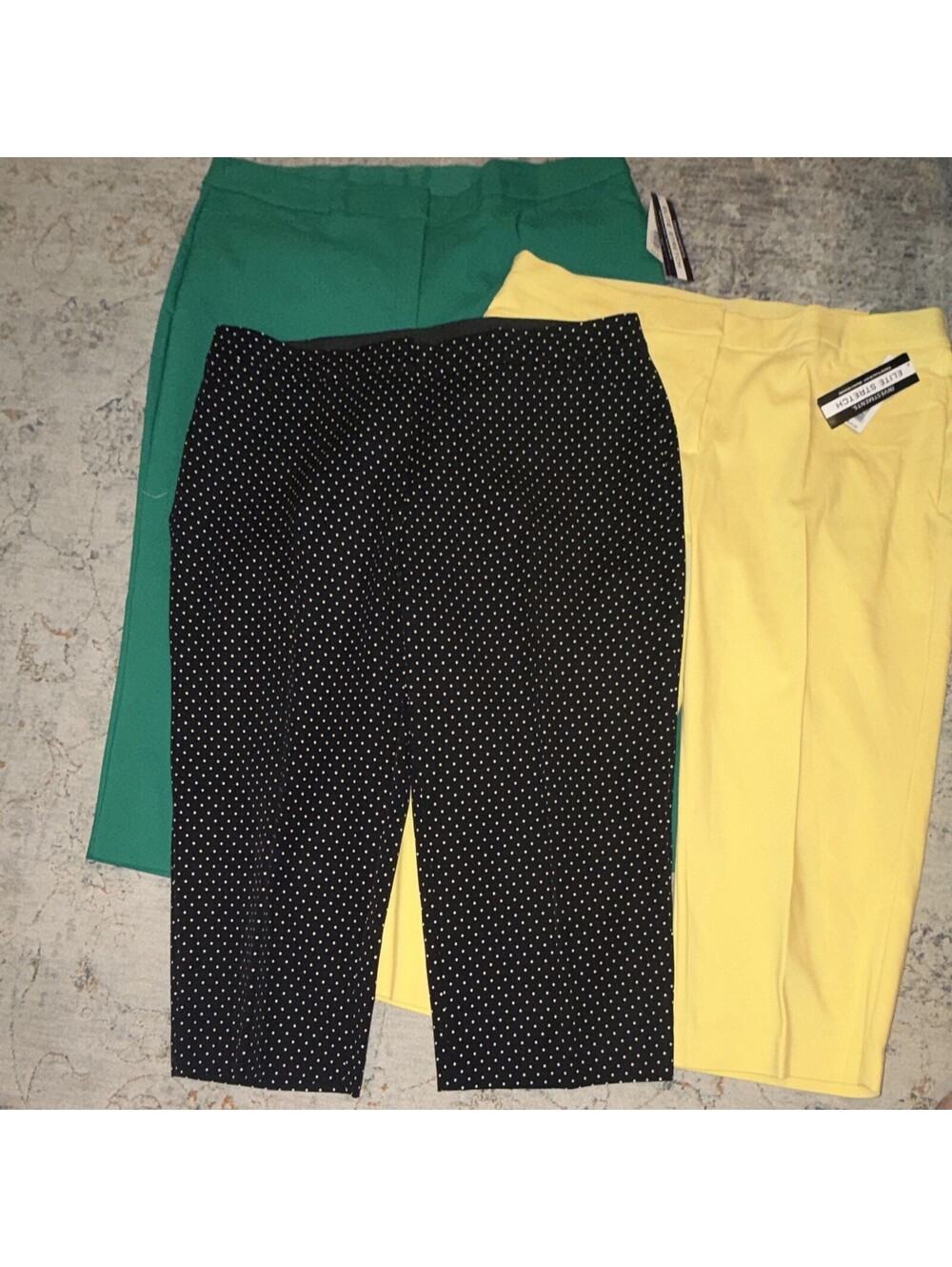 Lot Of 3 22W Cropped Pants 2 New 1 Used Investments A404